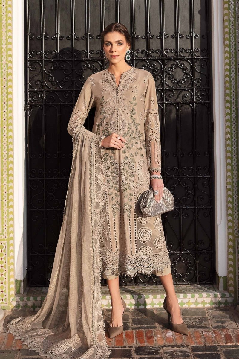 Maria. B 3 Piece Unstitched Embroidered Lawn Suit - D-2503-A