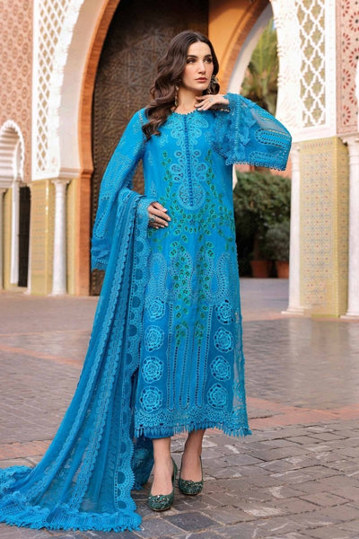 Maria. B 3 Piece Unstitched Embroidered Lawn Suit - D-2503-B