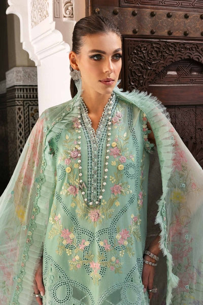 Maria. B 3 Piece Unstitched Embroidered Lawn Suit - D-2514-A