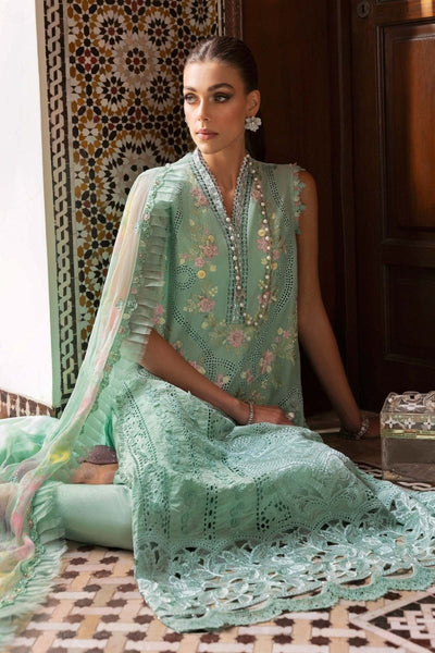 Maria. B 3 Piece Unstitched Embroidered Lawn Suit - D-2514-A