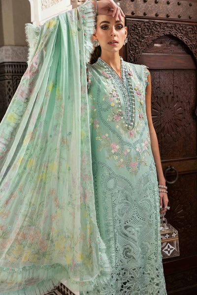 Maria. B 3 Piece Unstitched Embroidered Lawn Suit - D-2514-A