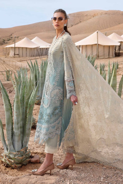 Maria. B 3 Piece Unstitched Embroidered Dobby Lawn Suit - D-2515-B