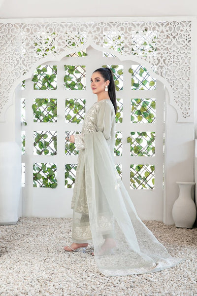 Tawakkal Fabrics 3 Piece Stitched Fancy Embroidered Organza Suit - D-3402