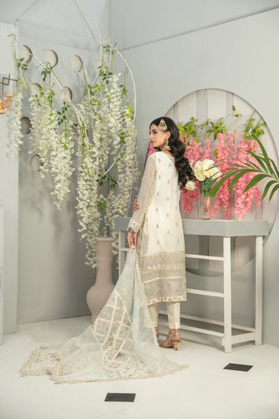 Tawakkal Fabrics 3 Piece Stitched Heavy Embroidered Fancy Suit D-7662