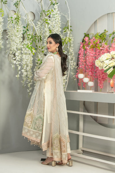 Tawakkal Fabrics 3 Piece Stitched Heavy Embroidered Fancy Suit D-7669