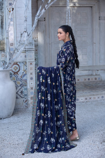 Tawakkal Fabrics 3 Piece Stitched Digital Printed Staple Lorex Suit D-8238