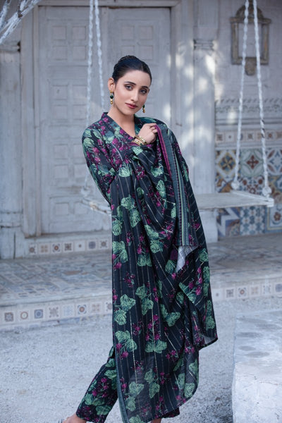 Tawakkal Fabrics 3 Piece Stitched Digital Printed Staple Lorex Suit D-8242
