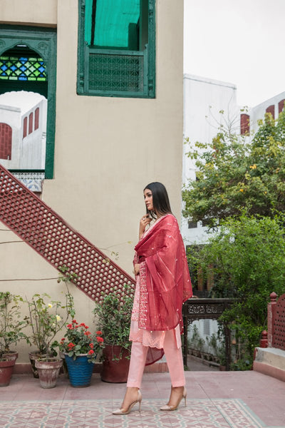 Tawakkal Fabrics 3 Piece Stitched Fancy Embroidered Lawn Jacquard Suit D-8563