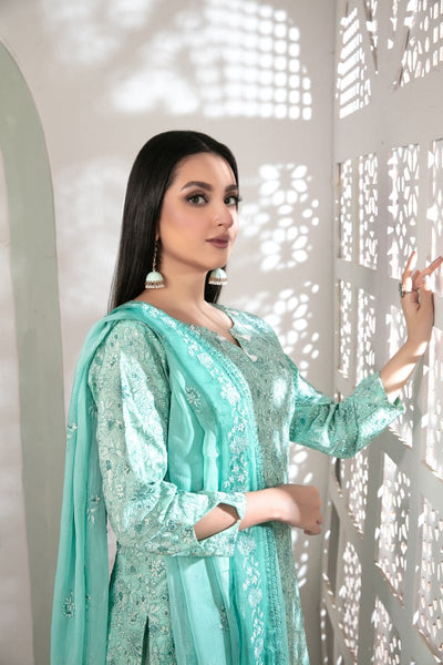 Tawakkal Fabrics 3 Piece Stitched Fancy Heavy Embroidered Lawn Suit D-8576