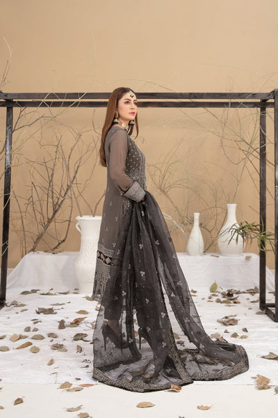 Tawakkal Fabrics 3 Piece Stitched Embroidered Chiffon Suit - D-8706