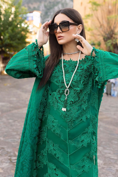 Maria. B 3 Piece Unstitched Embroidered Lawn Suit - D-2508-B