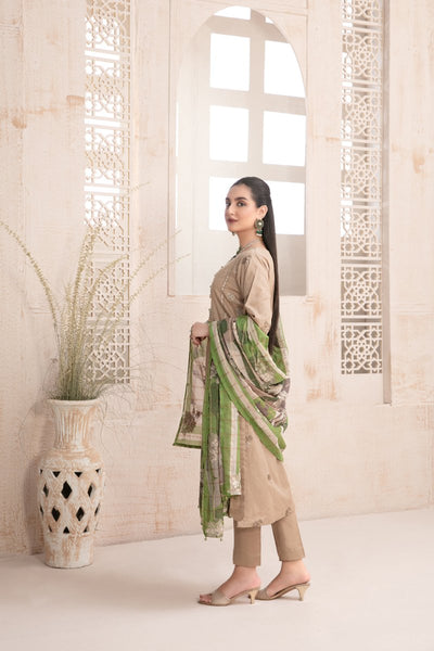 Tawakkal Fabrics 3 Piece Stitched Fancy Embroidered Lawn Jacquard Suit D-9258
