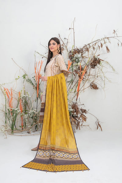 Tawakkal Fabrics 3 Piece Stitched Digital Printed Slub Lawn Suit  D-9346