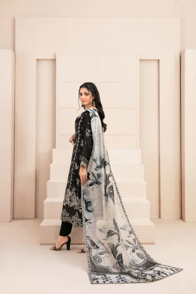 Tawakkal Fabrics 3 Piece Stitched Fancy Embroidered Viscose Plain/Jacquard Suit D-9531