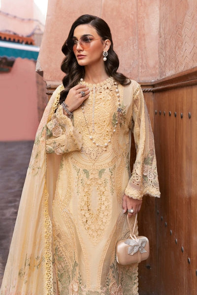 Maria. B 3 Piece Unstitched Embroidered Lawn Suit - D-2509-A