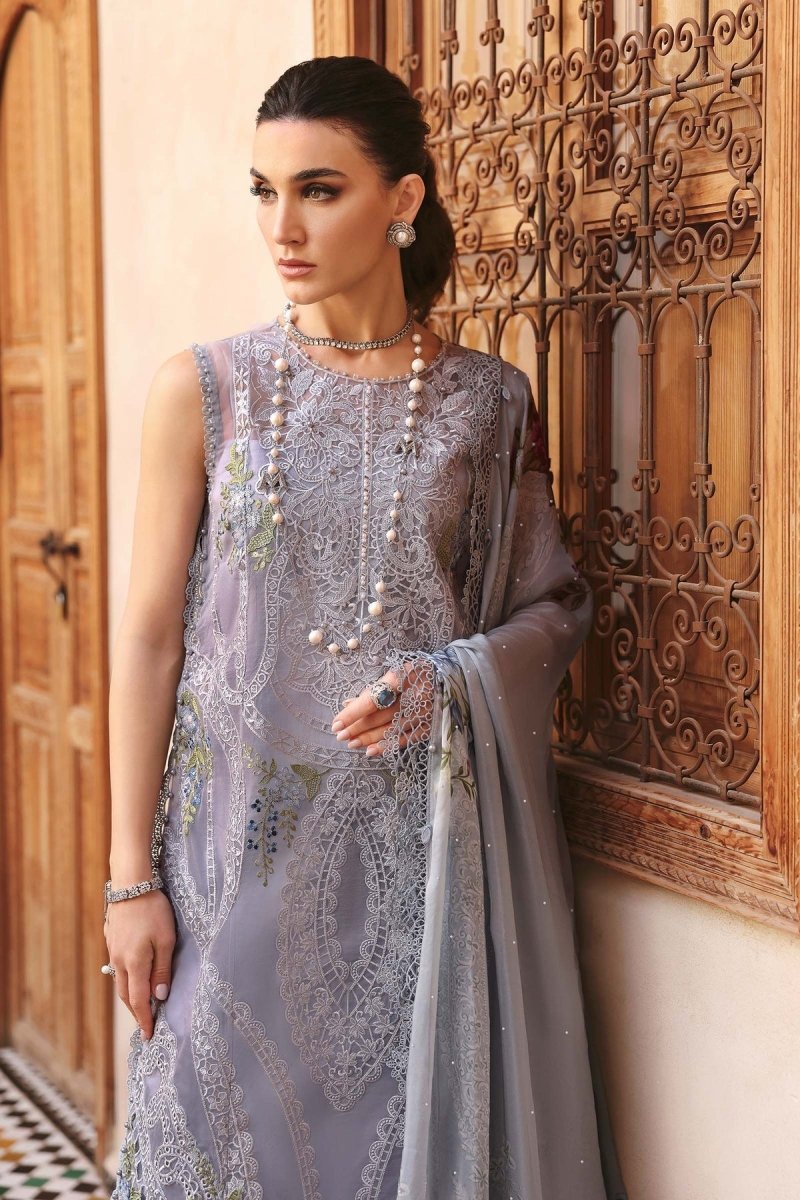 Maria. B 3 Piece Unstitched Embroidered Lawn Suit - D-2509-B