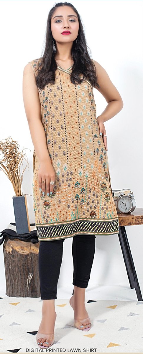 Lakhani 1 Piece Stitched Printed Lawn Shirt DK-2174