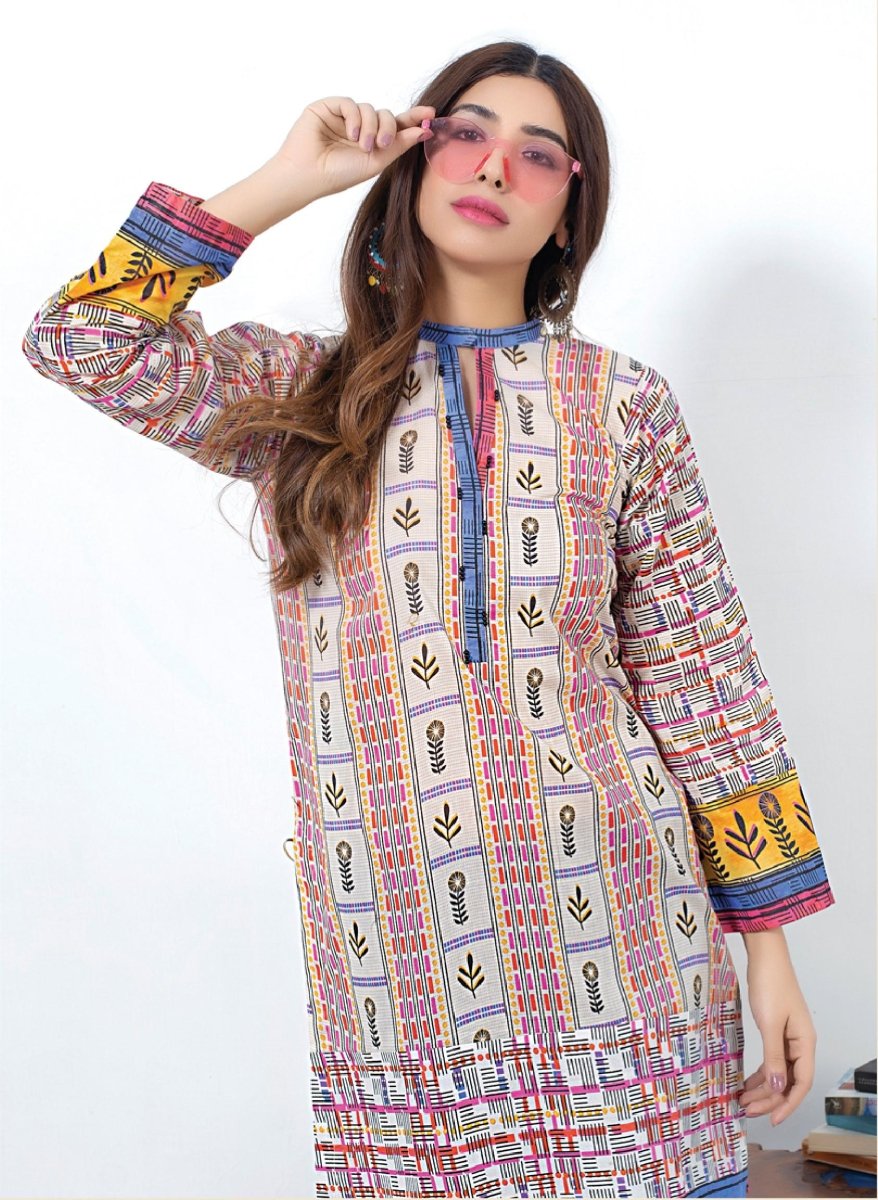 Lakhani 1 Piece Stitched Printed Lawn Shirt DK-2179