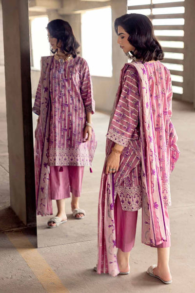 Gul Ahmed 3PC Cambric Printed Unstitched Suit with Denting Lawn Dupatta DN-32099 A