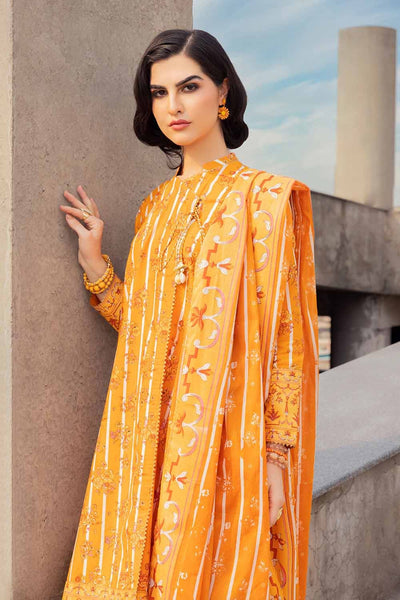 Gul Ahmed 3PC Cambric Printed Unstitched Suit with Denting Lawn Dupatta DN-32099 B