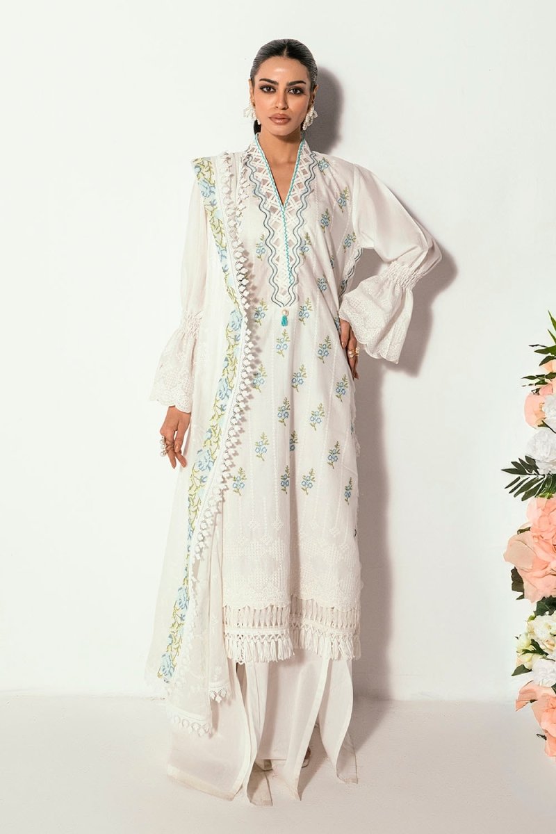 Gul Ahmed 3 Piece Unstitched Embroidered Printed Denting Lawn Suit DN-52032