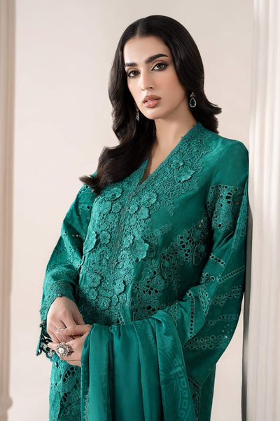 Maria. B 3 Piece Embroidered Jacquard Lawn Suit - ELS-25-05