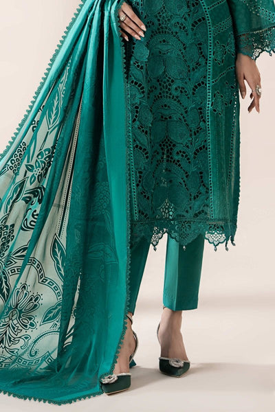 Maria. B 3 Piece Embroidered Jacquard Lawn Suit - ELS-25-05