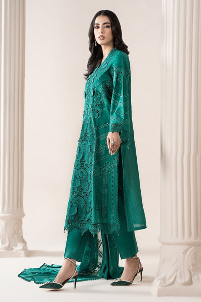 Maria. B 3 Piece Embroidered Jacquard Lawn Suit - ELS-25-05