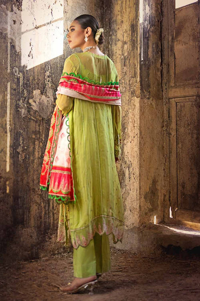 Gul Ahmed 3PC Embroidered Chiffon Unstitched Suit with Digital Printed Paper Cotton Dupatta FE-32032