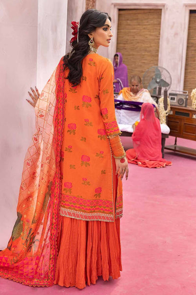 Gul Ahmed 3PC Embroidered Unstitched Jacquard Shirt with Digital Printed Jacquard Dupatta and Neckline FE-32034