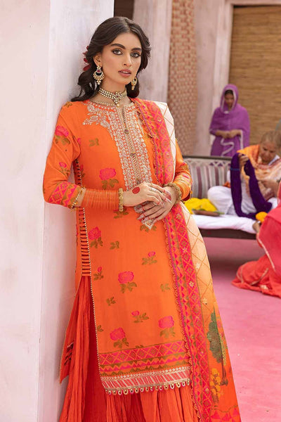 Gul Ahmed 3PC Embroidered Unstitched Jacquard Shirt with Digital Printed Jacquard Dupatta and Neckline FE-32034