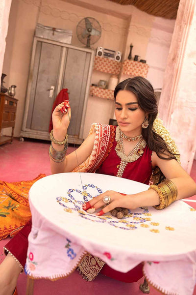 Gul Ahmed 3PC Embroidered Unstitched Jacquard Shirt with Digital Printed Jacquard Dupatta and Neckline FE-32035