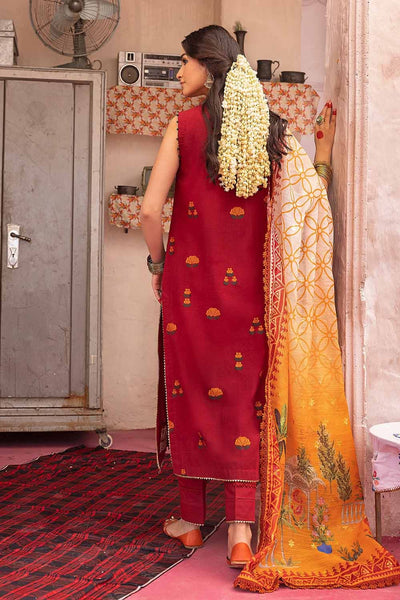 Gul Ahmed 3PC Embroidered Unstitched Jacquard Shirt with Digital Printed Jacquard Dupatta and Neckline FE-32035