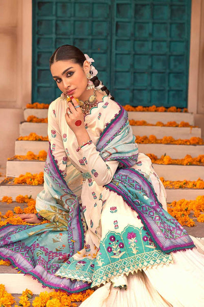 Gul Ahmed 3PC Embroidered Unstitched Jacquard Shirt with Digital Printed Jacquard Dupatta and Inner FE-32036