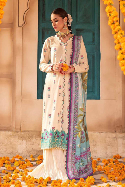 Gul Ahmed 3PC Embroidered Unstitched Jacquard Shirt with Digital Printed Jacquard Dupatta and Inner FE-32036
