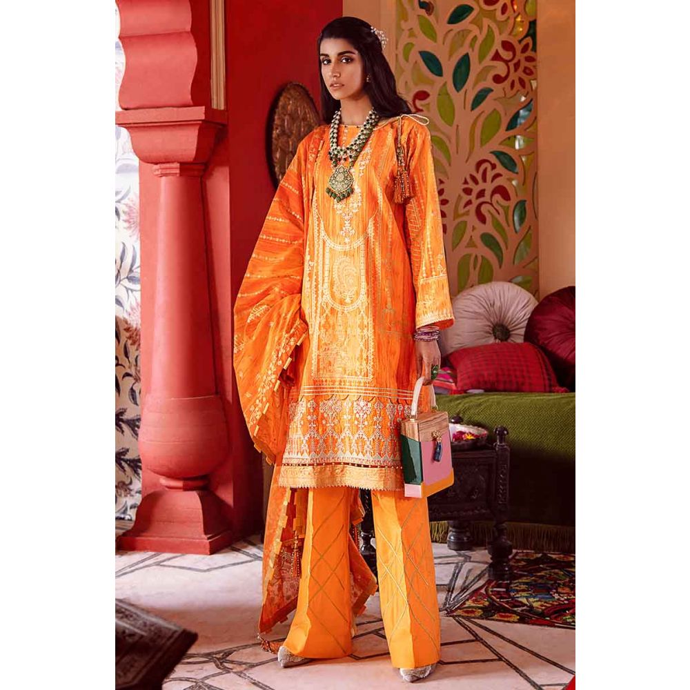 Gul Ahmed Embroidered Lawn Unstitched 3 Piece Suit FE-350