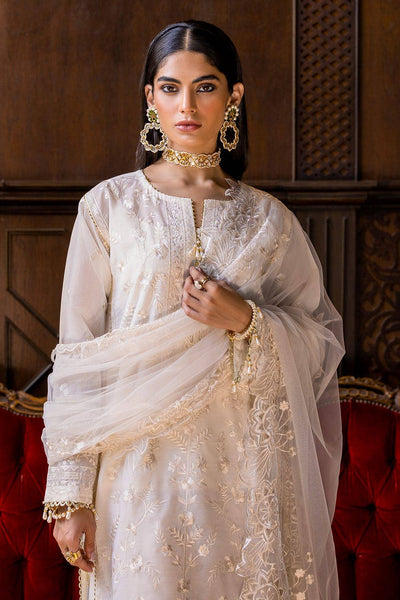 Gul Ahmed 3PC Embroidered Paper Cotton Unstitched Suit with Embroidered Net Dupatta FE-42009