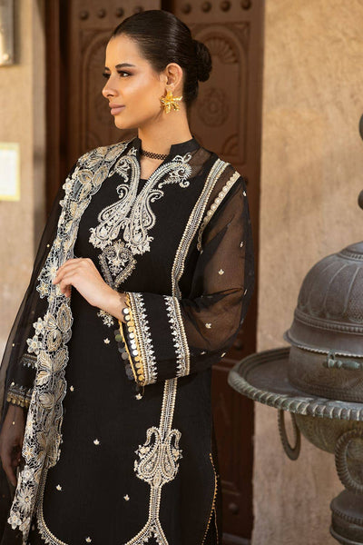 Gul Ahmed 3PC Zari and Sequins Embroidered Cotton Net Unstitched Suit with Zari and Sequins Embroidered Organza Dupatta FE-42020