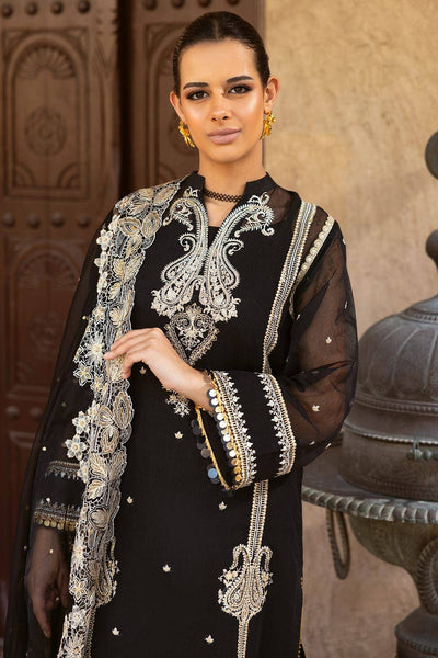 Gul Ahmed 3PC Zari and Sequins Embroidered Cotton Net Unstitched Suit with Zari and Sequins Embroidered Organza Dupatta FE-42020