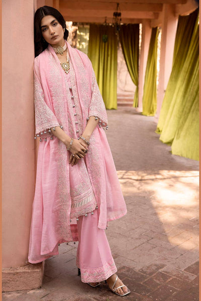 Gul Ahmed 3PC Zari and Sequins Embroidered Cotton Unstitched Suit with Zari and Sequins Embroidered Cotton Slub Dupatta FE-42021