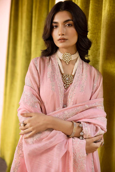 Gul Ahmed 3PC Zari and Sequins Embroidered Cotton Unstitched Suit with Zari and Sequins Embroidered Cotton Slub Dupatta FE-42021