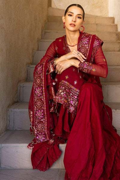 Gul Ahmed 3PC Embroidered Chiffon Unstitched Suit with Embroidered Chiffon Dupatta FE-42034