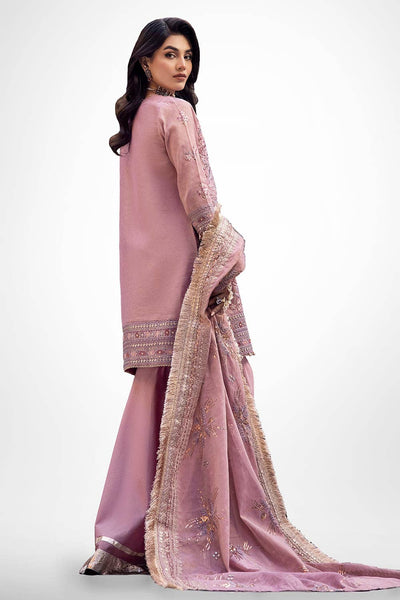 Gul Ahmed 3PC Embroidered Mehsuri Unstitched Suit with Embroidered Mehsuri Dupatta FE-42045