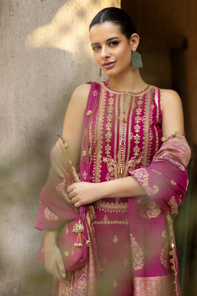 Gul Ahmed 3PC Embroidered Jacquard Unstitched Suit with Jacquard Dupatta FE-42051