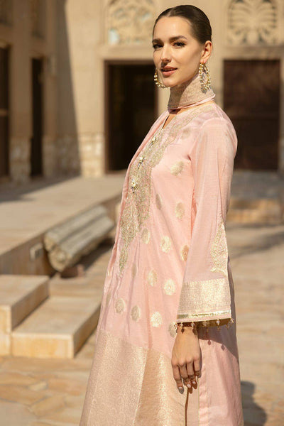 Gul Ahmed 3PC Embroidered Jacquard Unstitched Suit with Jacquard Dupatta FE-42058