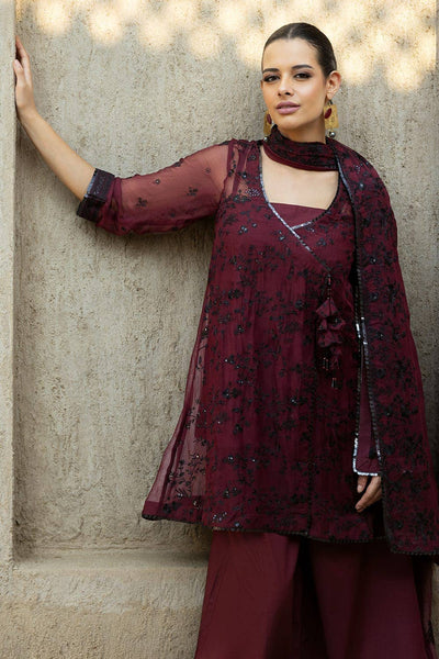 Gul Ahmed 3PC Embroidered Chiffon Unstitched Suit with Embroidered Chiffon Dupatta FE-42069