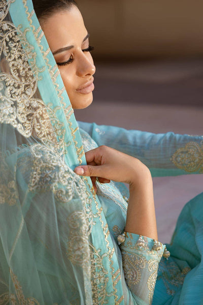 Gul Ahmed 3PC Embroidered Paper Cotton Unstitched Suit with Embroidered Net Dupatta FE-42071