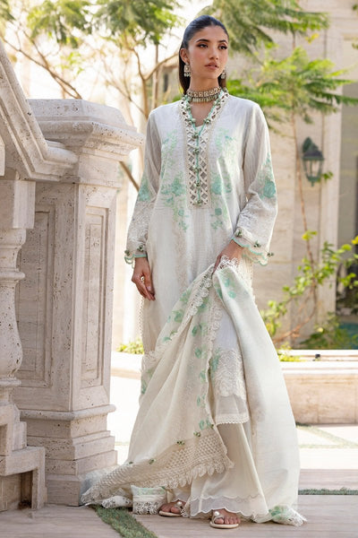 Gul Ahmed 3 Piece Unstitched Embroidered Stripe Suit with Embroidered Stripe Dupatta FE-52014