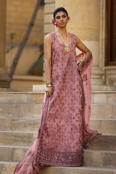 Gul Ahmed 3 Piece Unstitched Embroidered Mehsuri Jacquard Suit With Embroidered Chiffon Dupatta FE-52031