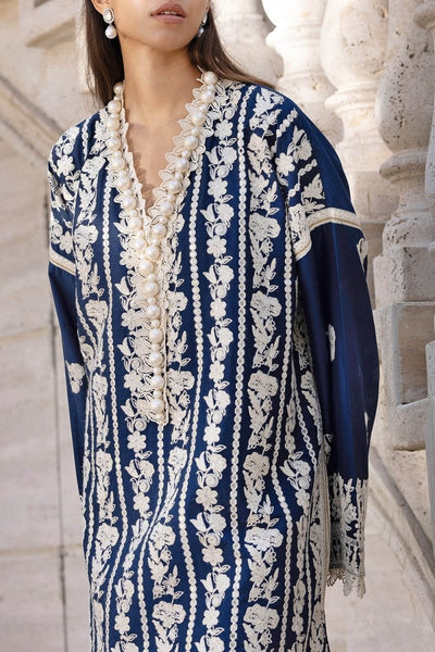 Gul Ahmed 3 Piece Unstitched Embroidered Lawn Suit with Embroidered Chiffon Dupatta FE-52102
